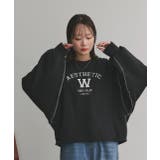 配色ステッチ・刺繍ロゴ 裏起毛BIGプルオーバー | ad thie | 詳細画像13 