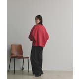 配色ステッチ・刺繍ロゴ 裏起毛BIGプルオーバー | ad thie | 詳細画像25 