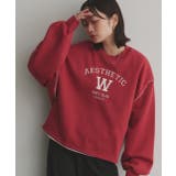 配色ステッチ・刺繍ロゴ 裏起毛BIGプルオーバー | ad thie | 詳細画像27 