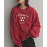 配色ステッチ・刺繍ロゴ 裏起毛BIGプルオーバー | ad thie | 詳細画像28 