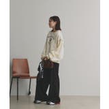 配色ステッチ・刺繍ロゴ 裏起毛BIGプルオーバー | ad thie | 詳細画像3 