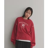 配色ステッチ・刺繍ロゴ 裏起毛BIGプルオーバー | ad thie | 詳細画像30 