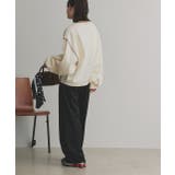 配色ステッチ・刺繍ロゴ 裏起毛BIGプルオーバー | ad thie | 詳細画像4 