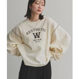 配色ステッチ・刺繍ロゴ 裏起毛BIGプルオーバー | ad thie | 詳細画像5 