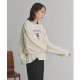 配色ステッチ・刺繍ロゴ 裏起毛BIGプルオーバー | ad thie | 詳細画像6 
