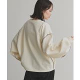 配色ステッチ・刺繍ロゴ 裏起毛BIGプルオーバー | ad thie | 詳細画像9 