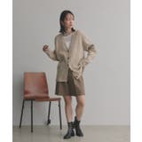 片畦編み・Vネック MIXニットカーディガン | ad thie | 詳細画像23 