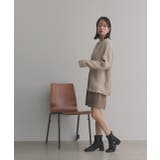 片畦編み・Vネック MIXニットカーディガン | ad thie | 詳細画像24 