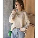 クルーネック メランジニット | ad thie | 詳細画像6 