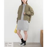 メランジニット ミドルネックワンピース | ad thie | 詳細画像21 
