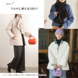 マフラー付き・中綿 ノーカラージャケット | ad thie | 詳細画像13