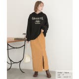 楊柳ベロア Iラインスカート | ad thie | 詳細画像10 