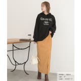 楊柳ベロア Iラインスカート | ad thie | 詳細画像12 