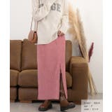 楊柳ベロア Iラインスカート | ad thie | 詳細画像13 