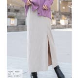 楊柳ベロア Iラインスカート | ad thie | 詳細画像16 