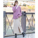 楊柳ベロア Iラインスカート | ad thie | 詳細画像17 