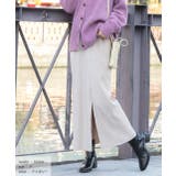 楊柳ベロア Iラインスカート | ad thie | 詳細画像19 