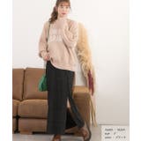 楊柳ベロア Iラインスカート | ad thie | 詳細画像21 