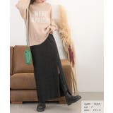 楊柳ベロア Iラインスカート | ad thie | 詳細画像22 