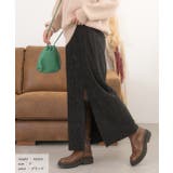 楊柳ベロア Iラインスカート | ad thie | 詳細画像23 