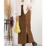 楊柳ベロア Iラインスカート | ad thie | 詳細画像25 