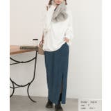楊柳ベロア Iラインスカート | ad thie | 詳細画像8 