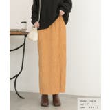 楊柳ベロア Iラインスカート | ad thie | 詳細画像9 