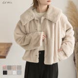 ふわふわソフトタッチ 衿付きエコファージャケット | ad thie | 詳細画像1 