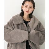 ふわふわソフトタッチ 衿付きエコファージャケット | ad thie | 詳細画像13 