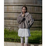 ふわふわソフトタッチ 衿付きエコファージャケット | ad thie | 詳細画像21 