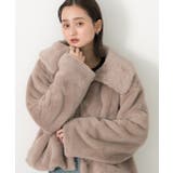ふわふわソフトタッチ 衿付きエコファージャケット | ad thie | 詳細画像4 
