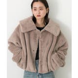 ふわふわソフトタッチ 衿付きエコファージャケット | ad thie | 詳細画像9 