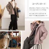 ウールタッチ フード付きショート丈コート | ad thie | 詳細画像24 