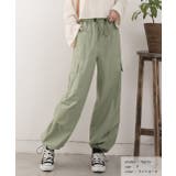 ライトカーキ | ドローコード ボリュームカーゴパンツ | ad thie