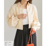 イエロー | ショート丈・ ポケット付き ストライプシャツ | ad thie