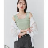 インナーちら見え防止 スクエアネックタンク | ad thie | 詳細画像21