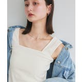 インナーちら見え防止 スクエアネックタンク | ad thie | 詳細画像69