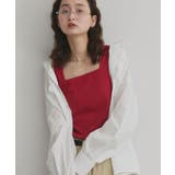 レッド | 前後2WAYタンクトップ | ad thie