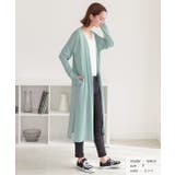 接触冷感UVカット サムホール ロングカーディガン | ad thie | 詳細画像2 