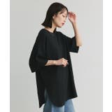 裾ラウンド ワッフルTシャツ | ad thie | 詳細画像23 