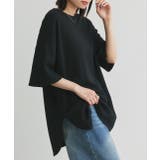 裾ラウンド ワッフルTシャツ | ad thie | 詳細画像24 