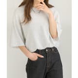 裾ラウンド ワッフルTシャツ | ad thie | 詳細画像26 