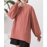 ピンク | ラッシュガード UVカット シャーリングスリーブプルオーバー | ad thie