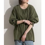 カーキ | ラッシュガード UVカット シャーリングスリーブプルオーバー | ad thie