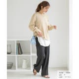 パール付きスリット 裏毛ボリュームスリプルオーバー | ad thie | 詳細画像14 