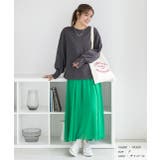 パール付きスリット 裏毛ボリュームスリプルオーバー | ad thie | 詳細画像16 