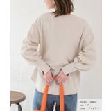 パール付きスリット 裏毛ボリュームスリプルオーバー | ad thie | 詳細画像7 