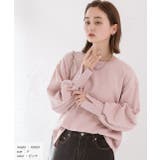 パール付きスリット 裏毛ボリュームスリプルオーバー | ad thie | 詳細画像9 