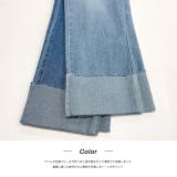 ブラスト加工 ストレート ロールアップストレートデニム | ad thie | 詳細画像15 