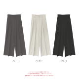センタープレス ワイドタックパンツ | ad thie | 詳細画像21